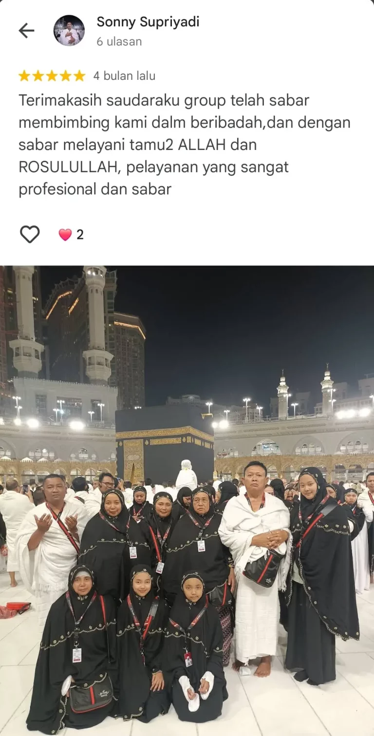 Testimoni Jamaah Travel Saudaraku (1)