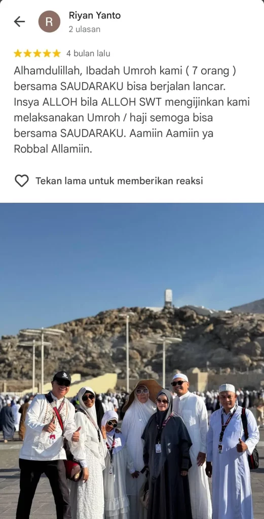 Testimoni Jamaah Travel Haji Umroh Saudaraku (3)