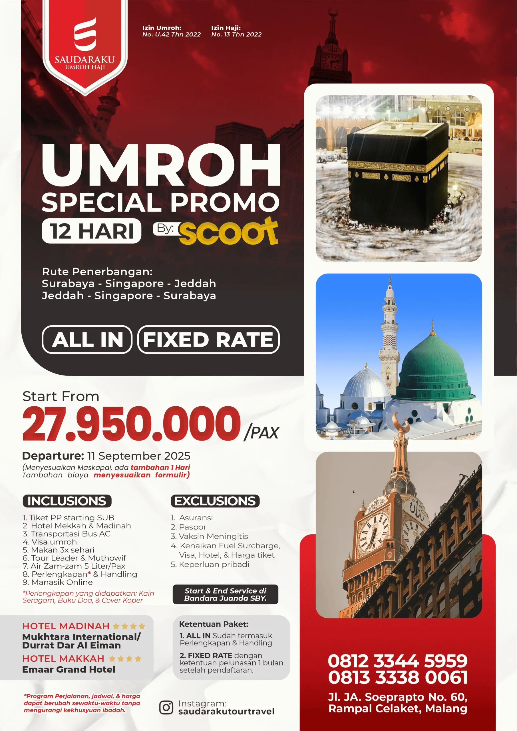Paket Umroh 12 Hari Scoot