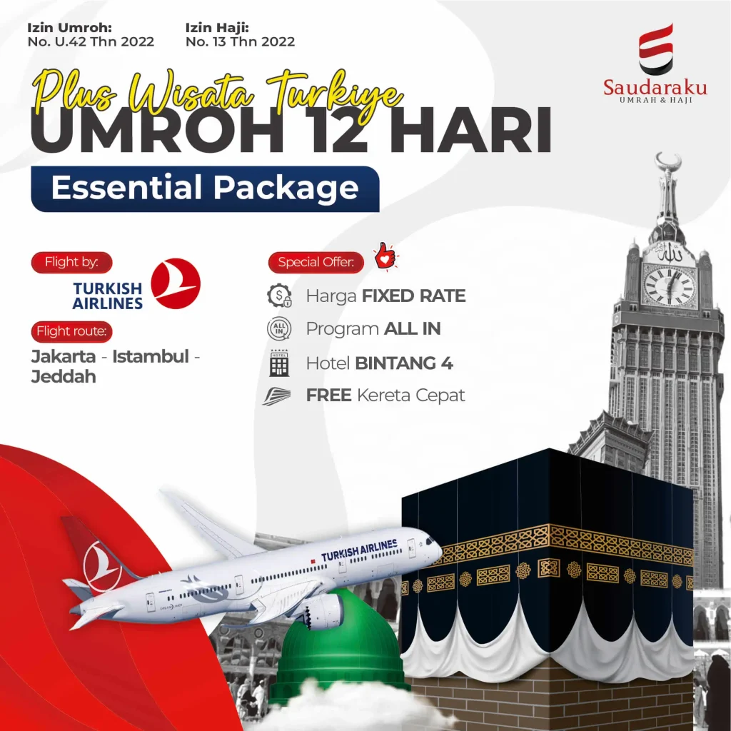 umroh plus turki 12 hari