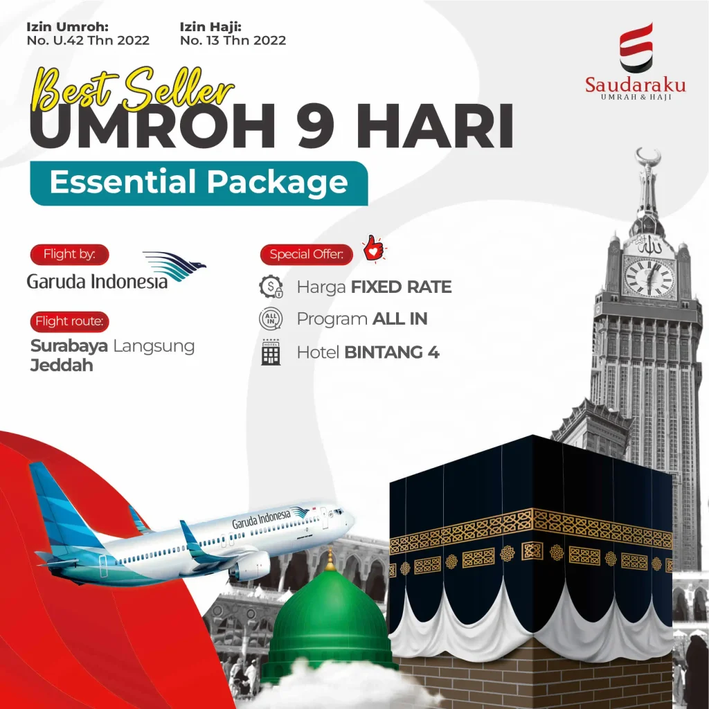 umroh 9 hari Oktober garuda