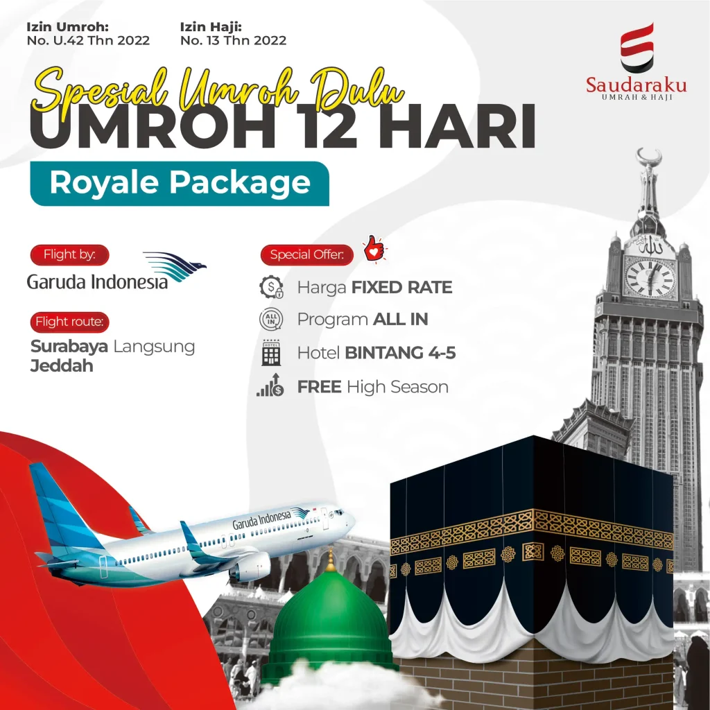 umroh 12 hari Garuda royale, umroh dulu