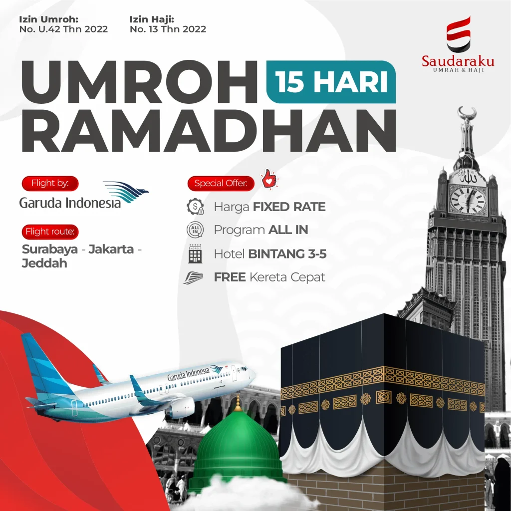 Umroh Akhir Ramadhan 15 Hari GA