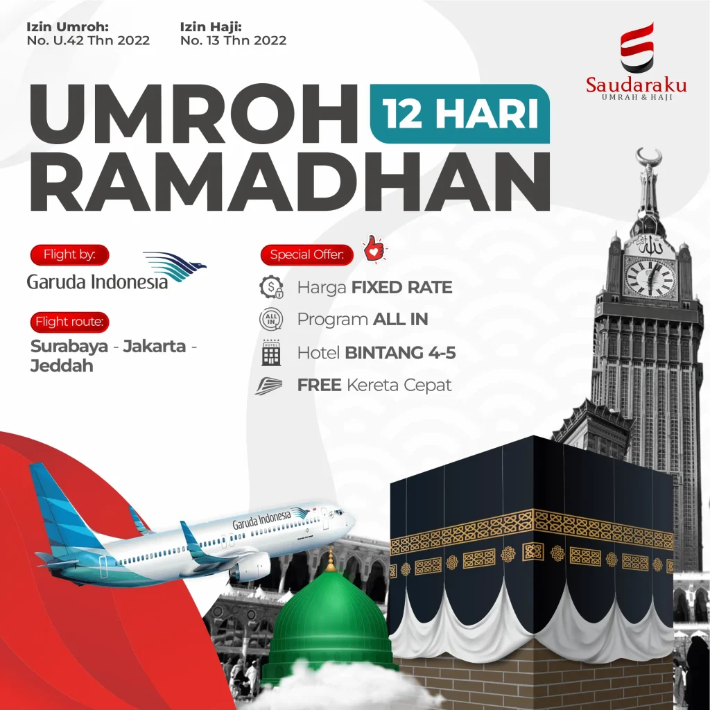 Umroh Awal Ramadhan 12 Hari GA