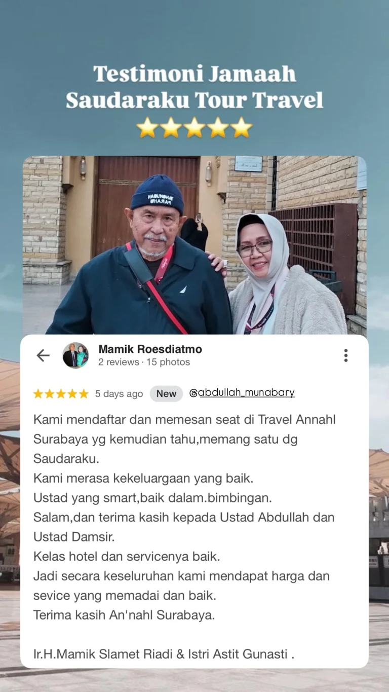 Testimoni jamaah Saudaraku Travel (2)