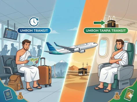 Umroh Tanpa Transit vs Transit, Mana Yang Cocok untuk Anda