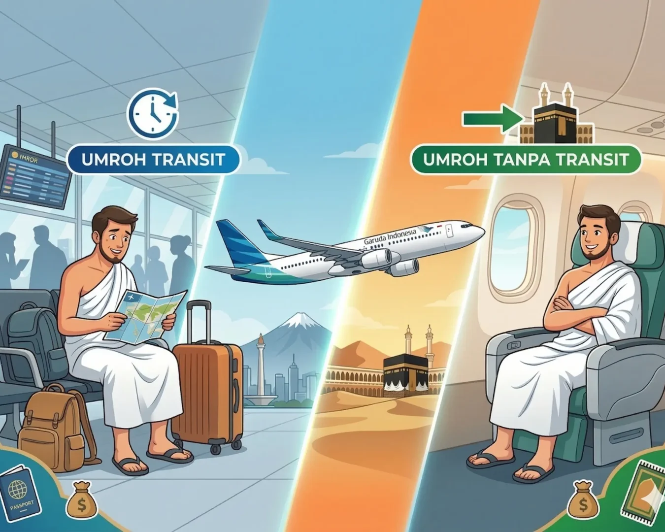 Umroh Tanpa Transit vs Transit, Mana Yang Cocok untuk Anda